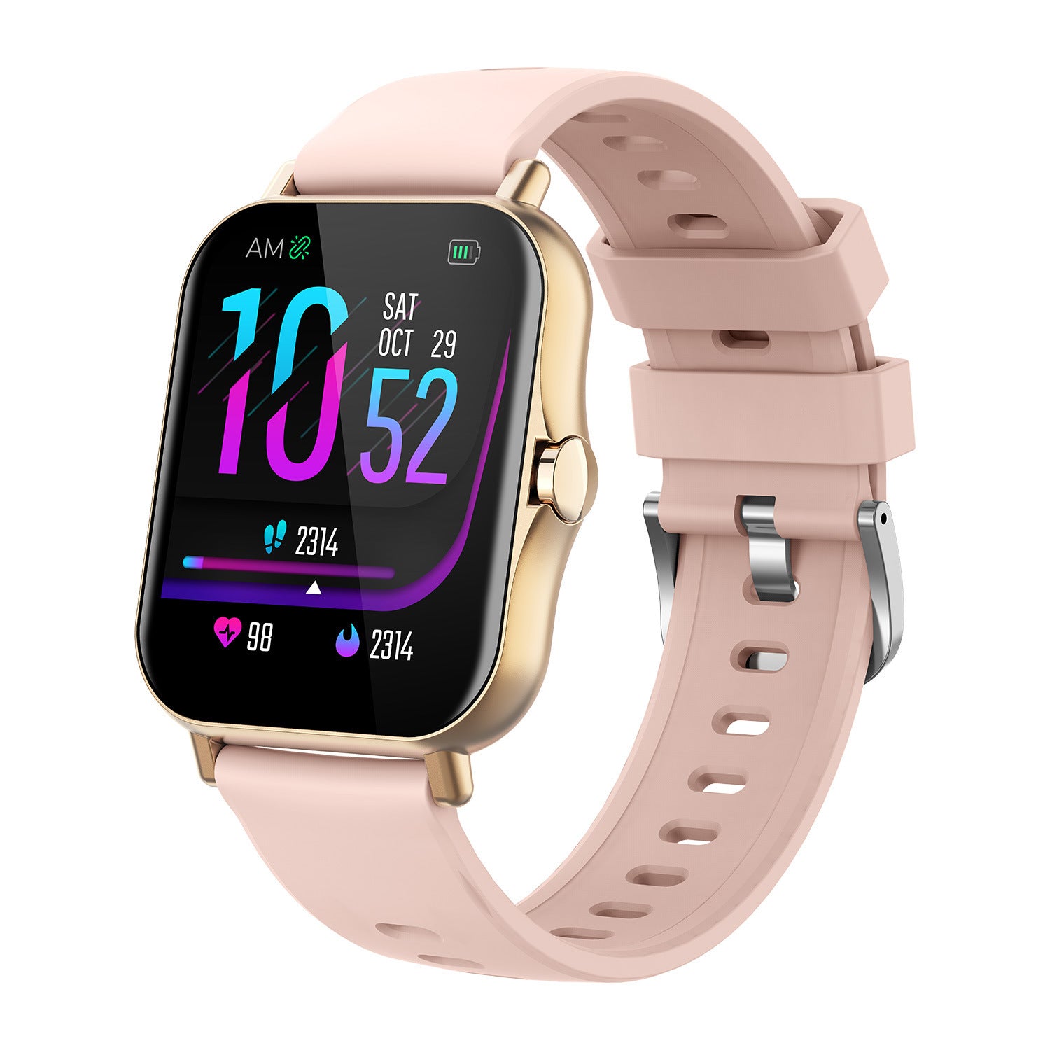 Heart Rate Blood Pressure Monitoring Bluetooth Smart Watch