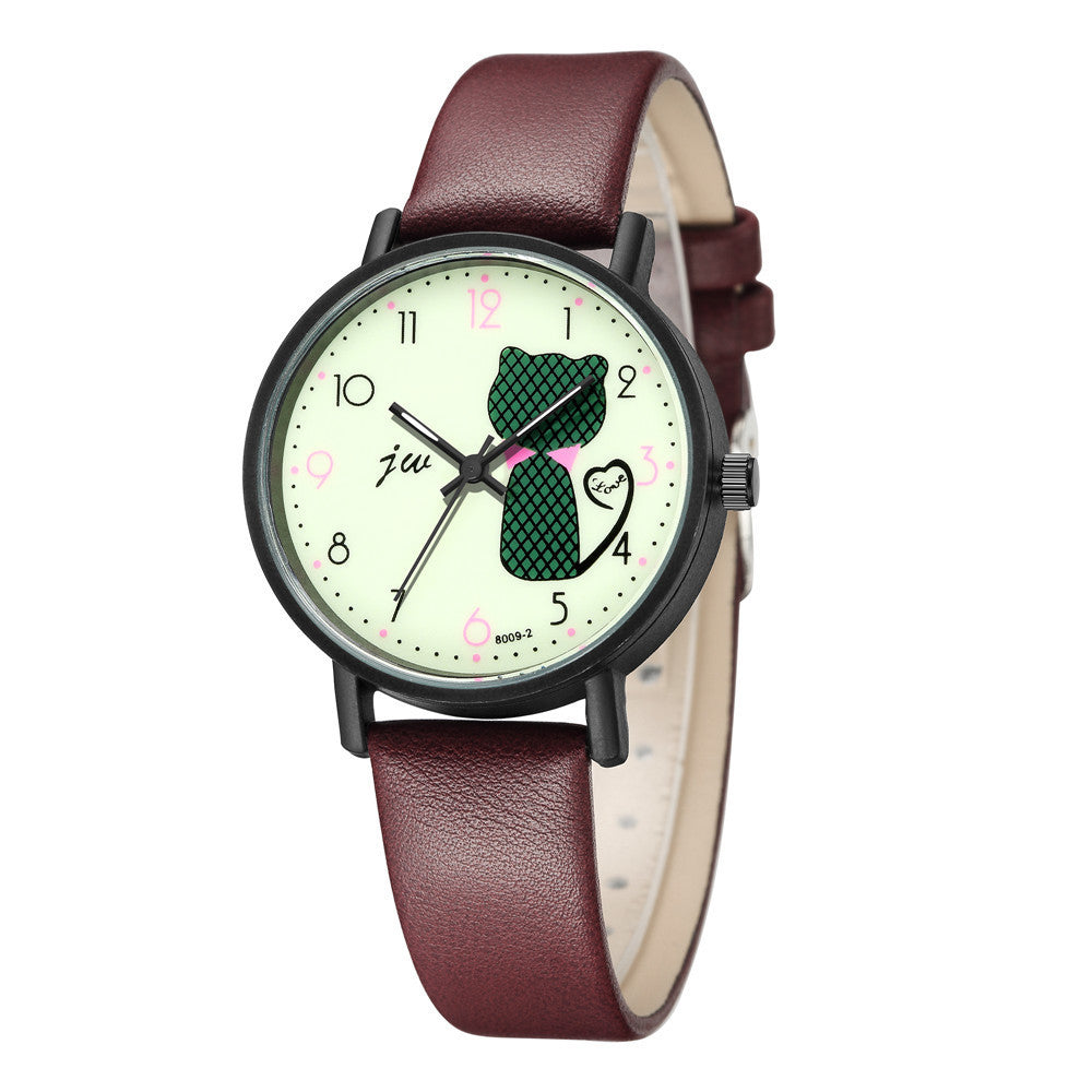 Cute Cat Ladies Casual Wrist Watch