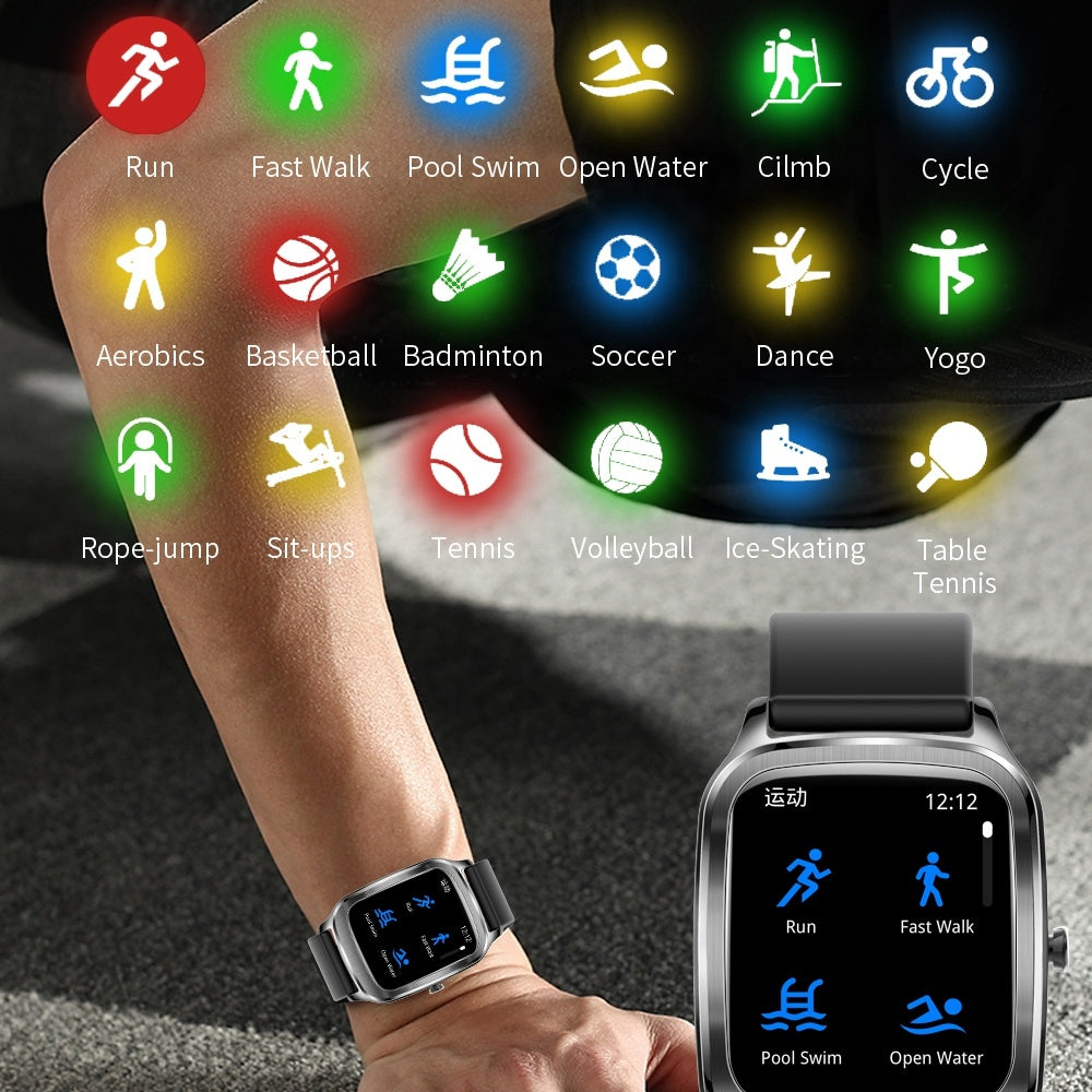 1.65 Inch Large Screen Custom Dial Smart Watch With 18 Sports Modes