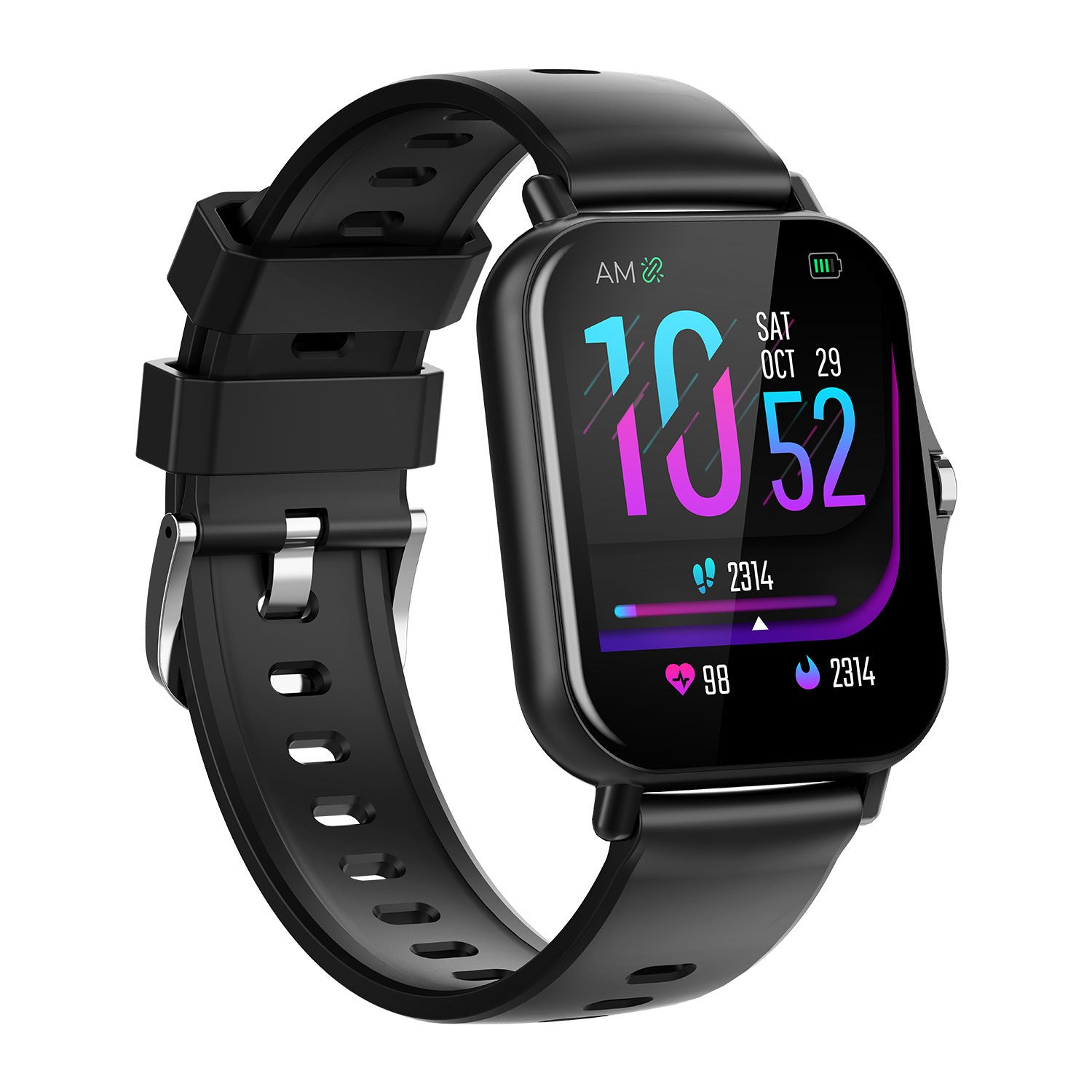 Heart Rate Blood Pressure Monitoring Bluetooth Smart Watch