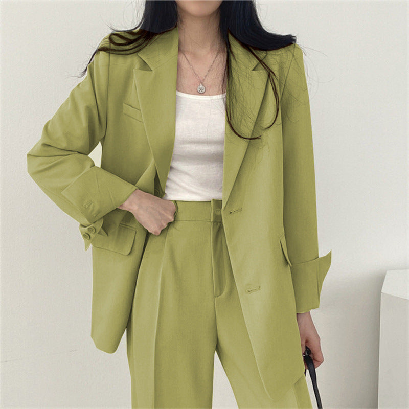 Women's Fashion L Korean Style Leisure Suit Trousers Suit